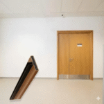 AcousticNest Pyrostrip Domed Fire Seals: PVC-extruded double door seals with brush fire seals for smoke prevention: (for wooden doors)