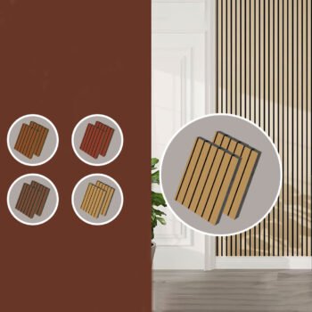 AcousticNest High-Density WoodX Acoustic Panels, Premium Soundproofing for Studio Noise, Echo Control, and Absorption, Featuring a 3D Design