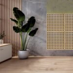 AcousticNest WoodperfTM Perforated Wooden Acoustic Panel made Medium density fiber board Excellent sound control and laminate finish