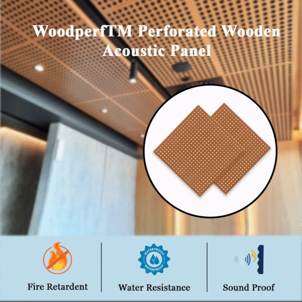 Wooden Perforated Acoustic Panel
