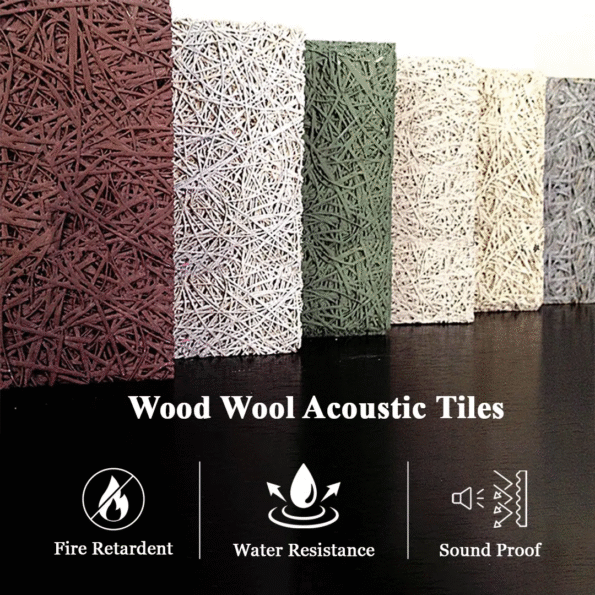 wood wool acoustic panel