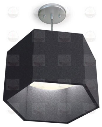 AcousticNest™ Hex LED Lights | Size 10 inch x 9 inch | Home and office Decor interior Designs | Architecture Sound Proofing Acoustics